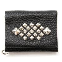 CALEE/キャリー】SILVER STAR CONCHO LEATHER WALLET CHAIN