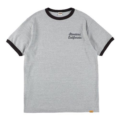 STANDARD CALIFORNIA】SD 88/12 RINGER SCRIPT LOGO T GRAY T