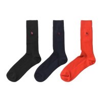 <img class='new_mark_img1' src='https://img.shop-pro.jp/img/new/icons14.gif' style='border:none;display:inline;margin:0px;padding:0px;width:auto;' />STANDARD CALIFORNIASD RIB SOCKS-3PBLACK/NAVY/REDå ɥե˥