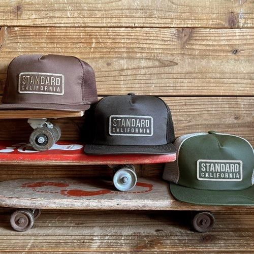STANDARD CALIFORNIA】SD BOX LOGO PATCH MESH CAP OLIVE