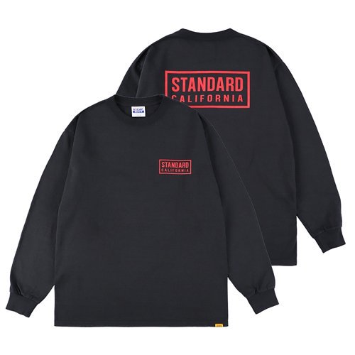 STANDARD CALIFORNIA】SD HEAVYWEIGHT BOX LOGO LONG SLEEVE T BLACK ロングスリーブT  スタンダードカリフォルニア - GRAVY'S グレイビーズ オンラインショップ さいたま市中央区与野駅西口５分