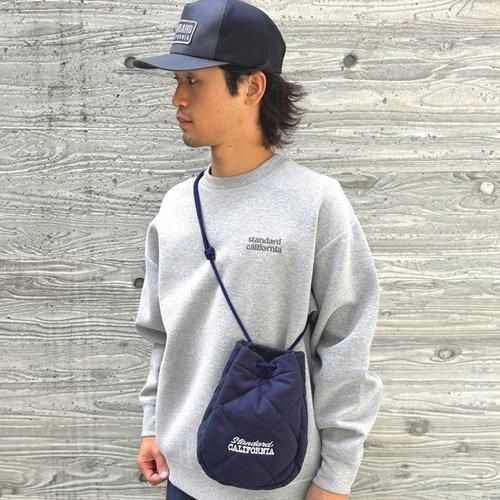 STANDARD CALIFORNIA】HAND LIGHT × SD DRAWSTRING BAG NAVY