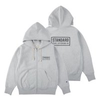 <img class='new_mark_img1' src='https://img.shop-pro.jp/img/new/icons14.gif' style='border:none;display:inline;margin:0px;padding:0px;width:auto;' />STANDARD CALIFORNIACHAMPION FOR SD EXCLUSIVE ZIP HOOD SWEATGRAYɥե˥