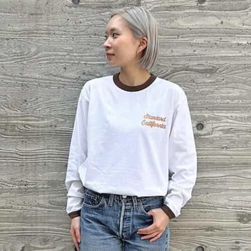 STANDARD CALIFORNIA】SD US COTTON SCRIPT LOGO RINGER LONG