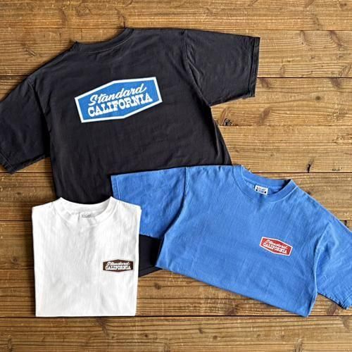 STANDARD CALIFORNIA】SD HEAVYWEIGHT STADIUM LOGO T BLUE T