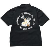 <img class='new_mark_img1' src='https://img.shop-pro.jp/img/new/icons14.gif' style='border:none;display:inline;margin:0px;padding:0px;width:auto;' />【TES/テス】TES GOLF 4WAY STRETCH MOCK NECK　BLACK　ゴルフウェア　モックネック