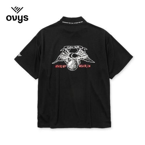 calee × ovys MOCK NECK A TYPE即完売品 CALEE × ovys 「MOCK NECK BACK MESH S/S TEE <B TYPE>」 モック