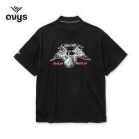 <img class='new_mark_img1' src='https://img.shop-pro.jp/img/new/icons14.gif' style='border:none;display:inline;margin:0px;padding:0px;width:auto;' />【CALEE/キャリー】× ovys MOCK NECK BACK MESH S/S TEE B TYPE　BLACK　ゴルフウェア