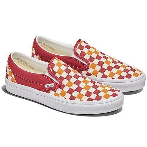 VANS/ヴァンズ】CLASSIC SLIP-ON TRI-TONE CHECKER RED/WHITE