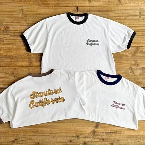 SD US Cotton Script Logo Ringer T ブラウン L SD US Cotton Script Logo Ringer Long Sleeve T : STANDARD