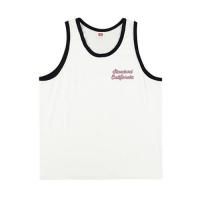 <img class='new_mark_img1' src='https://img.shop-pro.jp/img/new/icons14.gif' style='border:none;display:inline;margin:0px;padding:0px;width:auto;' />STANDARD CALIFORNIASD US COTTON SCRIPT LOGO RINGER TANKWHITE/NAVY󥯥ȥåסɥե˥