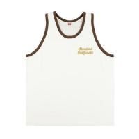 <img class='new_mark_img1' src='https://img.shop-pro.jp/img/new/icons14.gif' style='border:none;display:inline;margin:0px;padding:0px;width:auto;' />STANDARD CALIFORNIASD US COTTON SCRIPT LOGO RINGER TANKWHITE/BROWN󥯥ȥåסɥե˥
