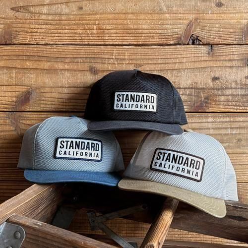 STANDARD CALIFORNIA】SD BOX LOGO PATCH ALL MESH CAP BEIGE