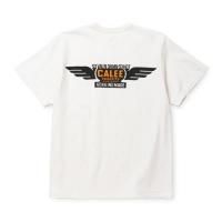 <img class='new_mark_img1' src='https://img.shop-pro.jp/img/new/icons14.gif' style='border:none;display:inline;margin:0px;padding:0px;width:auto;' />CALEE/꡼BINDER NECK WING LOGO VINTAGE TEEWHITETġNATURALLY PAINT DESIGN