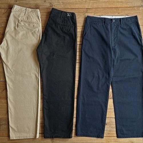 STANDARD CALIFORNIA】SD CHINO PANTS W VINTAGE WASH NAVY ワイド