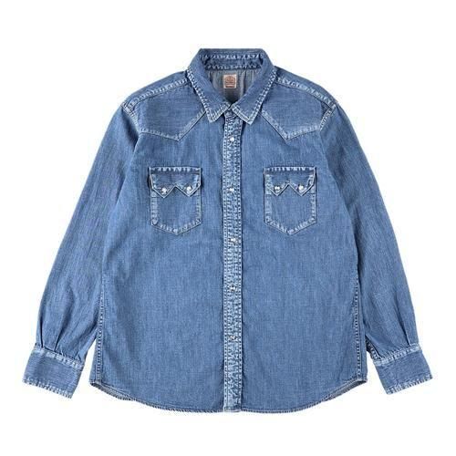 STANDARD CALIFORNIA デニムウエスタン長袖シャツ　XLサイズ STANDARD CALIFORNIA】SD DENIM WESTERN SHIRT VINTAGE WASH