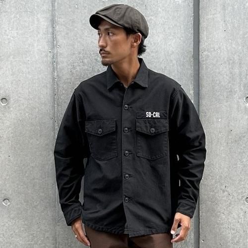 スタンダードカリフォルニア ヴィンテージウォッシュ ファティーグシャツ カーキ STANDARD CALIFORNIA】SD FATIGUE SHIRT VINTAGE WASH OLIVE