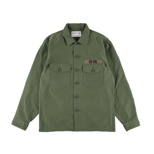 スタンダードカリフォルニア ヴィンテージウォッシュ ファティーグシャツ カーキ STANDARD CALIFORNIA】SD FATIGUE SHIRT VINTAGE WASH OLIVE