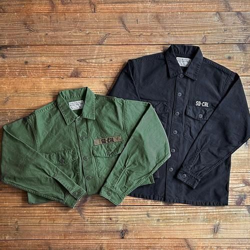 スタンダードカリフォルニア ヴィンテージウォッシュ ファティーグシャツ カーキ STANDARD CALIFORNIA】SD FATIGUE SHIRT VINTAGE WASH OLIVE