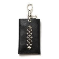 <img class='new_mark_img1' src='https://img.shop-pro.jp/img/new/icons14.gif' style='border:none;display:inline;margin:0px;padding:0px;width:auto;' />CALEE/꡼STUDS LEATHER KEY CASEBLACK