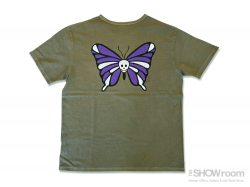 Skull Butterfly (Papillon) Tee - Vintage Army<img class='new_mark_img2' src='https://img.shop-pro.jp/img/new/icons47.gif' style='border:none;display:inline;margin:0px;padding:0px;width:auto;' />