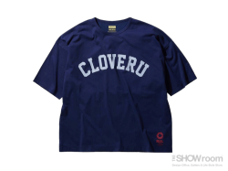 Cloveru Wide College Logo Tee - NAVY<img class='new_mark_img2' src='https://img.shop-pro.jp/img/new/icons5.gif' style='border:none;display:inline;margin:0px;padding:0px;width:auto;' />