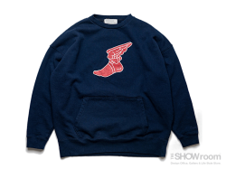 WIDE SWEAT WINGFOOT CREW - Washed Navy<img class='new_mark_img2' src='https://img.shop-pro.jp/img/new/icons5.gif' style='border:none;display:inline;margin:0px;padding:0px;width:auto;' />