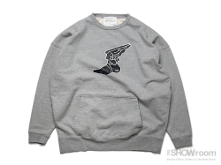 WIDE SWEAT WINGFOOT CREW - Washed Gray<img class='new_mark_img2' src='https://img.shop-pro.jp/img/new/icons5.gif' style='border:none;display:inline;margin:0px;padding:0px;width:auto;' />