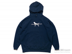 WIDE SWEAT Labrador Retriever with Cloveru HOOD - Washed Navy<img class='new_mark_img2' src='https://img.shop-pro.jp/img/new/icons5.gif' style='border:none;display:inline;margin:0px;padding:0px;width:auto;' />