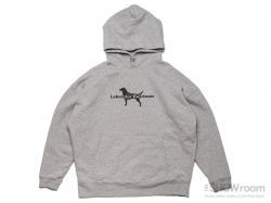 WIDE SWEAT Labrador Retriever with Cloveru HOOD - Washed Gray<img class='new_mark_img2' src='https://img.shop-pro.jp/img/new/icons5.gif' style='border:none;display:inline;margin:0px;padding:0px;width:auto;' />