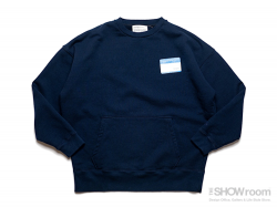 WIDE SWEAT NAME CARD CREW - Washed Navy<img class='new_mark_img2' src='https://img.shop-pro.jp/img/new/icons5.gif' style='border:none;display:inline;margin:0px;padding:0px;width:auto;' />