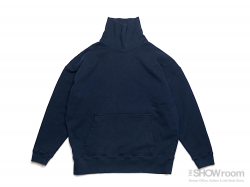 WIDE SWEAT MUJI TURTLE NECK - Washed Navy<img class='new_mark_img2' src='https://img.shop-pro.jp/img/new/icons5.gif' style='border:none;display:inline;margin:0px;padding:0px;width:auto;' />