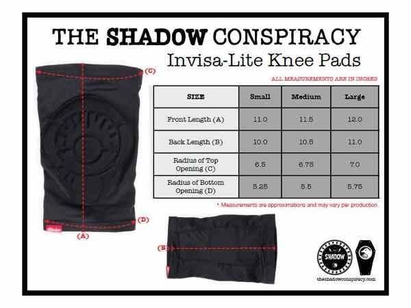 SHADOW シャドウ Invisa Lite Knee Pads 【BMX】【スノースクート】【ヒザ】【プロテクター】 -  スノースクートオンラインプロショップ 中古　ニューモデル　メンテナンス　カスタム　レンタル 全国発送 snowscoot online proshop 