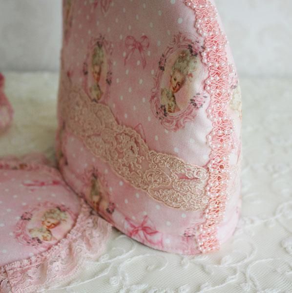 ティーコゼー マリーアントワネット柄 リボン柄 エレガントティーコゼー