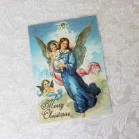 ドイツ製　天使のクリスマスポストカード