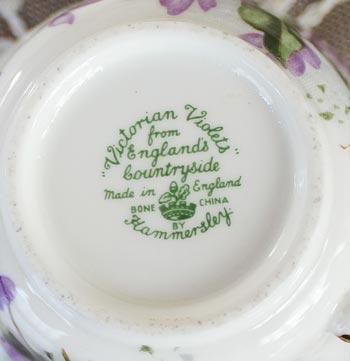 ハマースレイ　バイオレット　スクエアディッシュ　大 ハマースレイ バイオレット スクエアディッシュ 大