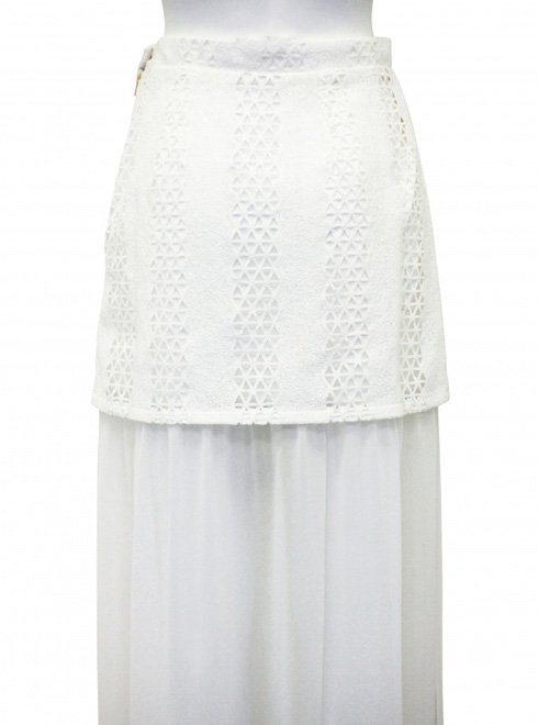 Honey mi Honey (ϥˡߡϥˡ<br>deformation lace layer skirt .17S-TA-38 󥰡ޥ sale  22gw