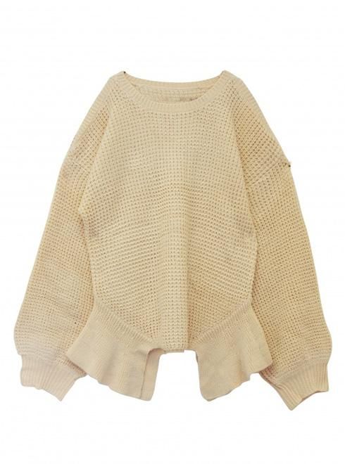 honey mi honey ハニーミーハニー トップス Honey mi Honey (ハニーミーハニー）cutout knit tops 17秋冬