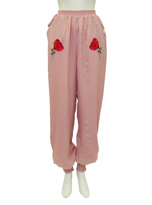 Honey mi Honey (ハニーミーハニー）satin rose pants 17秋冬【17A-WV-07】 パンツ sale 22gw -  通販セレクトショップ HeartySelect | TODAYFUL.SNIDEL.CELFORD.COCODEAL等正規取扱　大阪枚方くずは