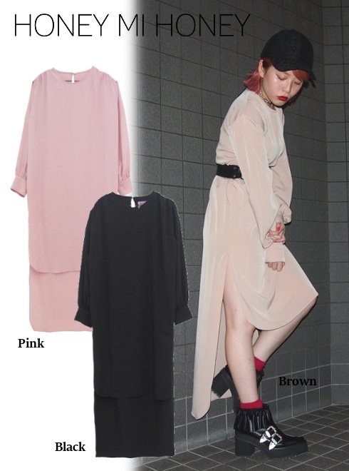 Honey mi Honey (ハニーミーハニー）chiffon tunic 17秋冬.【17A-TA-26】 シャツ・ブラウス sale 22gw  - 通販セレクトショップ HeartySelect |