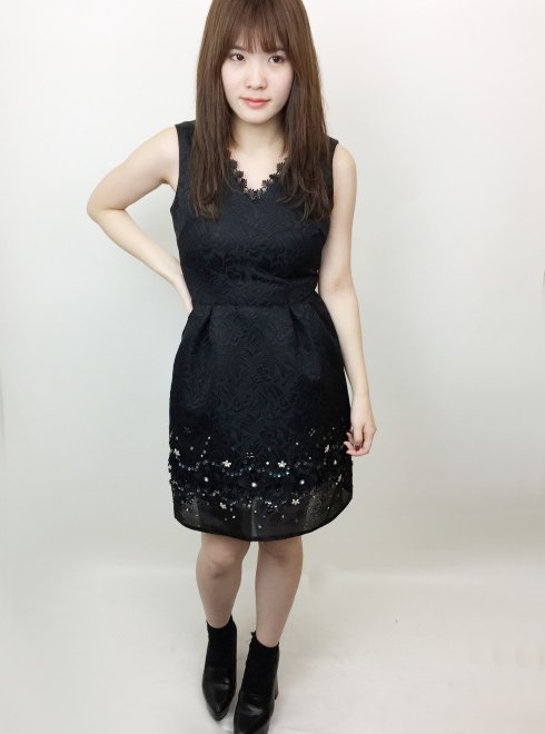lily brown party dressワンピース