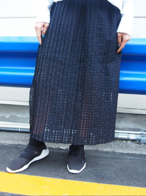 Honey mi Honey (ハニーミーハニー）check pleats skirt 18春夏【18S-VG-20】18sspre  ロング・マキシスカート sale 22gw - 通販セレクトショップ HeartySelect | 