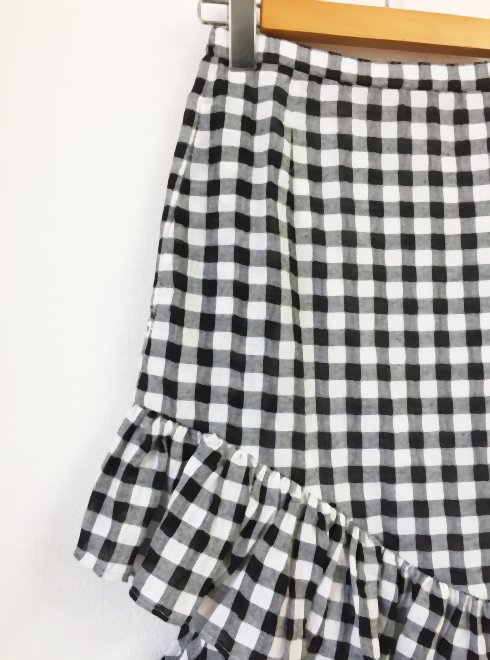 Honey mi Honey (ハニーミーハニー）design ginghamcheck skirt 18春夏