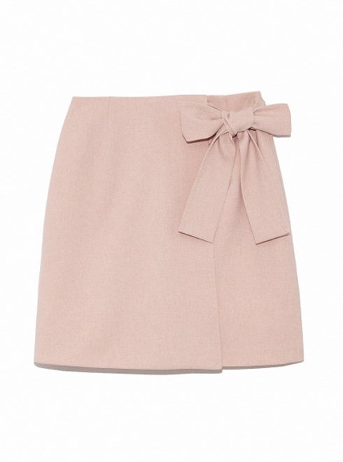 淡いピンクの台形スカート - スカート