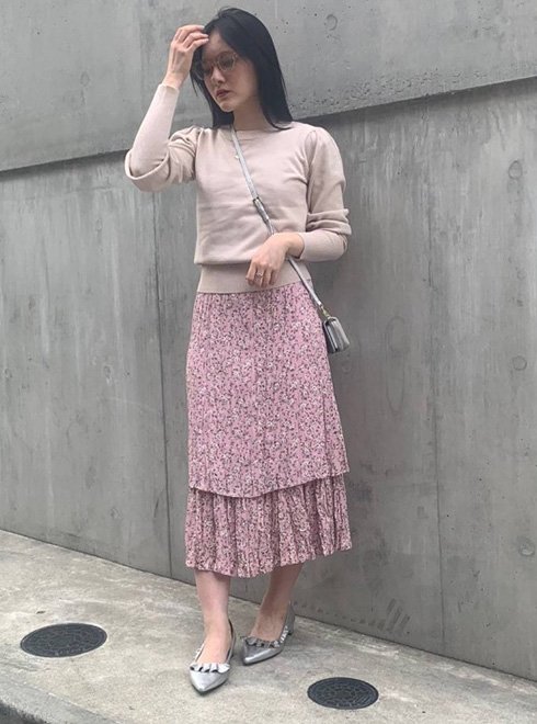 Honey mi Honey (ハニーミーハニー）puffsleeve knit top 19秋冬【19A-SW-02】 Honey mi  Honey20 sale 22gw - 通販セレクトショップ HeartySelect |