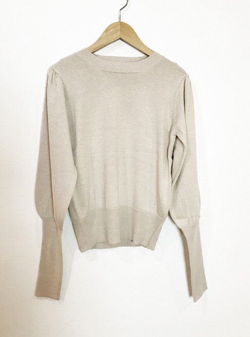 Honey mi Honey (ハニーミーハニー）puffsleeve knit top 19秋冬【19A-SW-02】 Honey mi  Honey20 sale 22gw - 通販セレクトショップ HeartySelect |