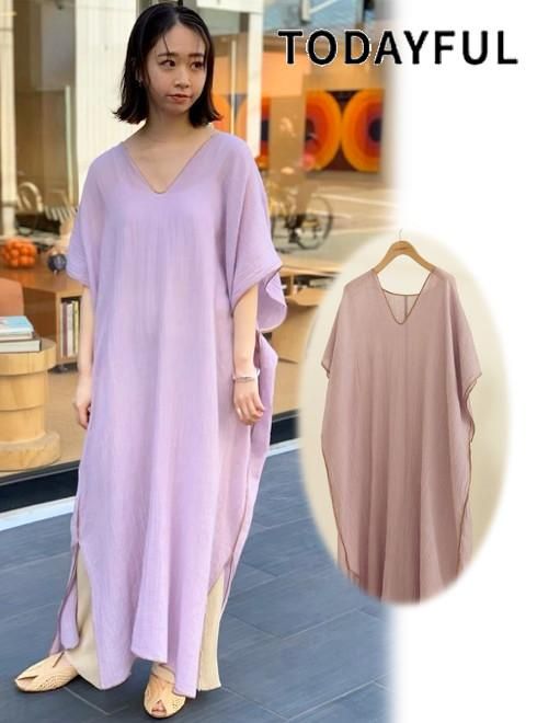 Todayful トゥデイフル Piping Caftan Dress 春夏 マキシワンピース es 通販セレクトショップ Heartyselect Todayful Snidel Celford Converse Enasoluna等正規取扱 大阪枚方くずは
