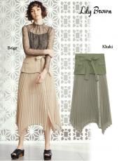 新品未使用 Lily Brown フリルスカートロンパース シアーフリルティアードスカート(ロングスカート)｜スカート