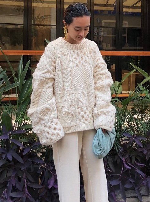 todayful pattern hand knit - ニット/セーター