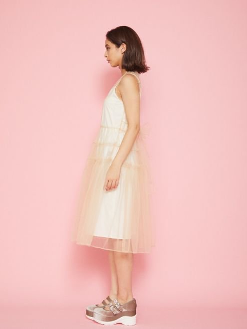 Honey mi Honey (ハニーミーハニー）tulle tiered one-piece 20秋冬【20A-TA-02】フレアワンピース  20fs 22gw - 通販セレクトショップ HeartySelect | ...